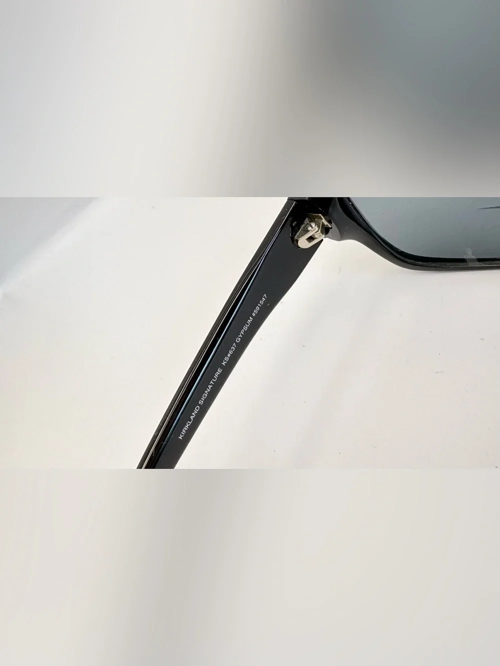 Kirkland Signature KS#637 Gypsum Black Oval Sunglasses Frames Only